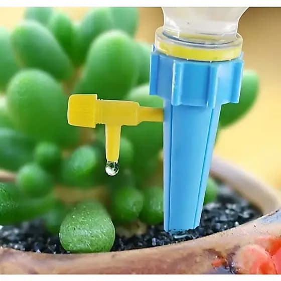 Kit Conta Gota Rega Planta Irrigador Gotejador Garrafa Acoplável Em Garrafa Pet Jardim Dosador Vaso