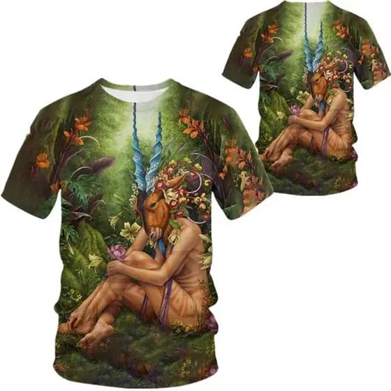 Camiseta Unissex Misterios da Floresta Moda Verão Esoterica