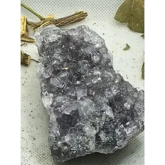Pedra Ametista com Agata Drusa 222gr cód 130