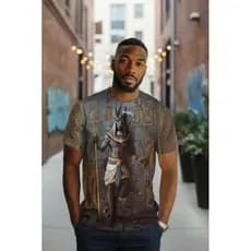 Camiseta Masculina Moda Esoterica para Homens Blusa Anubis XL