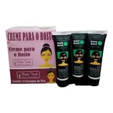 Kit 3 Unidades Máscara Preta Removedora De Cravos