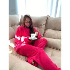Pijama Conjunto - Linha Premium - Toque Aveludado - Tecido Microfibra PLUSH
