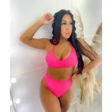Biquíni Canelado Feminino Hot Pants