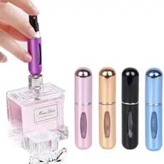 Porta Perfume 5ml Recarregável Spray Frasco Embalagem ESCOLHA A COR