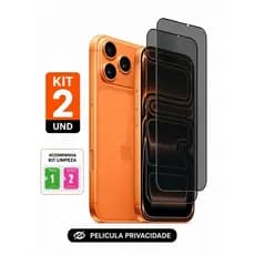 Kit 2 Película Privacidade Anti Spy iPhone 11 12 13 14 15 16 17 Air Pro Max