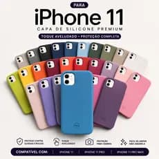 Capinha Case Silicone iPhone 11 / 11 Pro Max / Pro Premium Aveludada