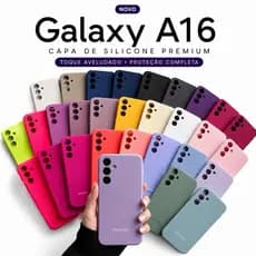 Capinha Case Silicone Samsung Galaxy A16 4G/5G Premium Aveludada Antishock Proteção Completa