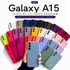 Capinha Case Silicone Samsung Galaxy A15 4G/5G Premium Aveludada Antishock Proteção Completa