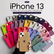 Capinha Case Silicone iPhone 13 / 13 Pro Max / Pro / Mini Premium Aveludada