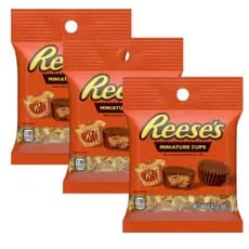 Chocolate Reeses Peanut Butter Mini Cup 68g Miniature Importado - 1 ou 2 ou 3 Pacotes