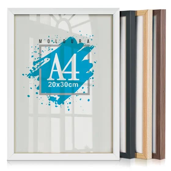 Kit 10 Molduras A4 20x30 Quadro Acetato Diploma Certificado