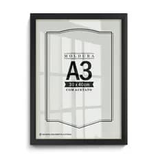 Quadro Moldura A3 Acetato Certificado Posta-Retrato Poster Foto Fotografia