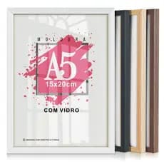 Quadro Moldura Porta Retrato Com Vidro Fotografia Certificado