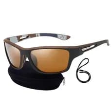 Óculos De Sol Para Pesca Lentes Marrons Polarizadas - Melhor Visibilidade Na Luz do Sol - Melhor Óculos Para Pesca !