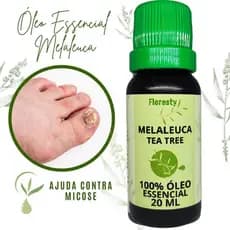 Óleo Essencial Melaleuca 100% Puro (TEA TREE) | Combate à Micose | Fungos | Acnes | Oleosidade | Caspa | Óleo Melaleuca