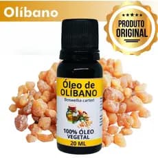 Óleo Essencial de Olíbano 20ml 100% Puro Natural + Gotejador - Pele - Cabelo - Unha - Aromaterapia - Massagem - Difusor