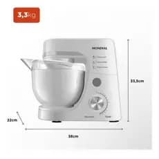 Batedeira Planetária 700w BP-03-W Branca Mondial Cor Branco Frequência 60 110v