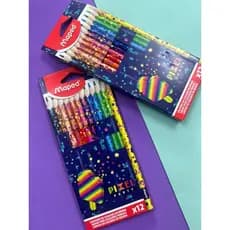 LÁPIS DE COR MAPED LINHA PIXELS COM 12 CORES