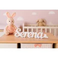 Nome Personalizado Letreiro para Quarto infantil Decorativo de Mesa ou Estante Minimalista de Qualidade 20x8x1,5 cm 3D.