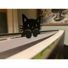 Marcadores de Páginas Gatinho Apoiado para Livros Revistas Cadernos Premium de Alta Qualidade Diversas Cores