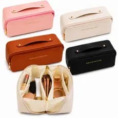 Necessaire Organizadora Com Divisórias Para Maquiagens Skin care Para Viagens