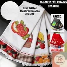 Kit Pano de Prato Trama Pé de Galinha com Lesie – 100% Algodão, Beleza e Funcionalidade
