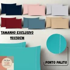 Par Fronha Ponto Palito 2 Peças 90x50 Percal Flex 400 Fios | Conforto, Maciez e Qualidade! 70x50