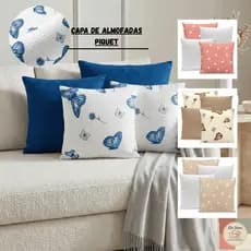 Almofada Capas Amores Kit 40 x 40cm Estampadas C/Zíper Piquet Favinho Decoração Barato !