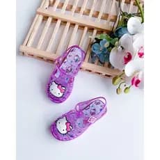 SANDALIA INFANTIL MELISSA HELLO KITTY PINK/TRANSPARENTE 17/24