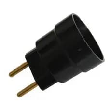 Bocal Soquete E-27 C/ Plug Macho P/ Tomada Adaptador