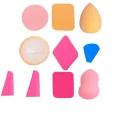 Kit Com 10 Esponjas De Maquiagem Sortidas Comfort Classic