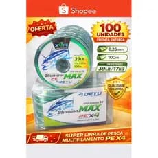 Linha de pesca Max 0,26 mm carretel com 100 metros