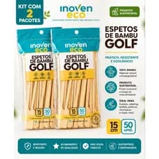 kit 2 pacote de Espetos de Bambu para Churrasco e Petiscos – Versátil e Ecológico