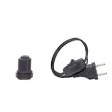 05 Peças Rabicho 1mt Interruptor Meio fio e Soquete para Abajur
