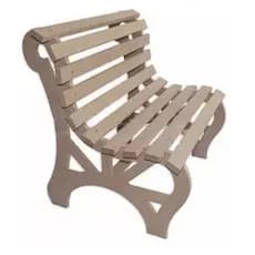 Banco Da Praça Provençal MDF Cru  para Decoração Festas