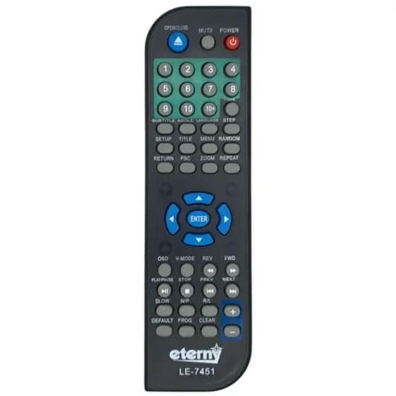 Controle Remoto Para DVD Eterny LHS7451 LE7451