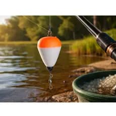 Boia de Pesca Arremesso Lambari n°7 Kit 5 pcs Pesqueiro Traira Pacu Tamba Castor Empate Pescaria Rio