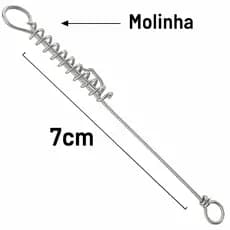 Kit 100 Castor Empate Pesca 26x05 26x07 26x10cm Traira Piranha Pesqueiro Rio Esportiva Material Lago