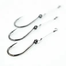 Anzol Chinu Pesca Pacu Piapara Tilápia Encastoado no fio duro aço inox 50pcs