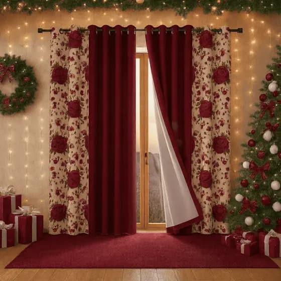 Cortina Para Sala Quarto Floratta 2,00x1,70 Estampada Sortida Transforma Seu Espaço Envio Imediato