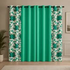 Cortina Decorativa Floratta Estampada 2m x 1,70 para Sala e Quarto - Pronta Entrega