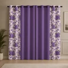 Cortina Floral Floratta 2,00 x 1,70 para Quarto Sala e Cozinha - Pronta Entrega