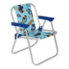 Cadeira De Praia/Piscina Infantil Belfix Hot Wheels Cor Azul