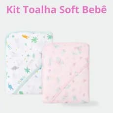 Toalha de banho Bebe Fralda Soft com Capuz ou Kit 2,3 ou 4 Toalhas 100% Algodão