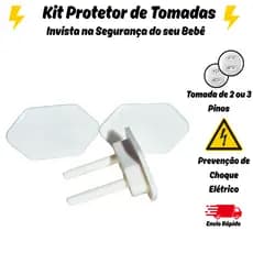 Protetor de Tomada kit segurança de bebê contra choque