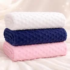Pipoquinha Manta Cobertor Bebê Microfibra Menina Menino 1 metro x 75cm