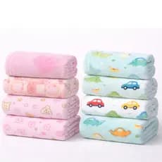 Manta 1 Unidade Cobertor Bebê Microfibra Estampadas Soft Menina e Menino 1 metro x 70cm