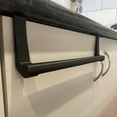 Suporte Porta Pano de Prato e Toalha | Toalheiro de Armário Cozinha | Sem Furos