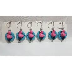 Chaveiros de Biscuit - Flamingo