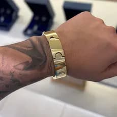 Bracelete pulseira moeda antiga 15mm